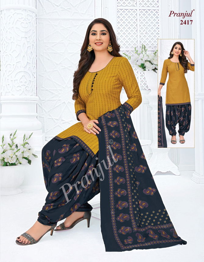 Pranjul Priyanshi 24 Cotton Printed Designer casual Wear Dress Material Collection